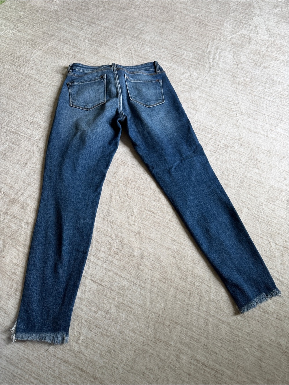 KanCan Dark Blue Distressed Ankle Skinny Jeans - Picture 2 of 2